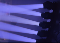 Barra de Luces LED Móvil DMX512 con 5 Cabezas, Efectos de Tornado, Anillo, Círculo, Halo, Luz de DJ con Cabeza Giratoria, 4-45 Haces