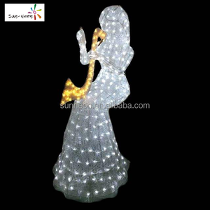 Décorations lumineuses de Noël pour l'extérieur, lumières LED d'ange pour l'extérieur - Product Image 3