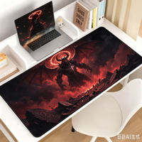 Tapis de souris de jeu carré en caoutchouc naturel personnalisé en gros, prêt pour la sublimation, avec repose-poignet, compatible multi-tailles, pour usage au bureau