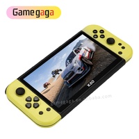 Consola de Videojuegos Retro X80 Portátil con Pantalla Grande de 7 Pulgadas, 600 Juegos Clásicos Integrados, Wi-Fi, Regalo para Niños
