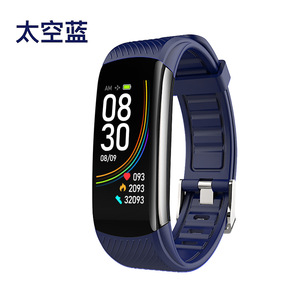 Umi Smart Bracelet C6T Tpu Band Touchscreen Heart Rate Blood Oxygen Monitor With Temperature Display For Fitness Tracking - Product Image 3