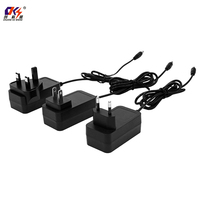 Adaptador de Corriente con Enchufe EU, US, UK, 5V, 6V, 9V, 12V, 15V, 18V, 20V, 24V, 30V, 1A, 2A, 3A, 1.5A, 2.5A, 6W, 12W, 18W, 24W, Transformadores AC/DC, Fuente de Alimentación