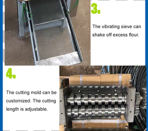 Vente chaude Chin Chin Cubes Équipement Mini Chinchin Cutter Pâte Bandes Diviseur Machine - Product Image 5