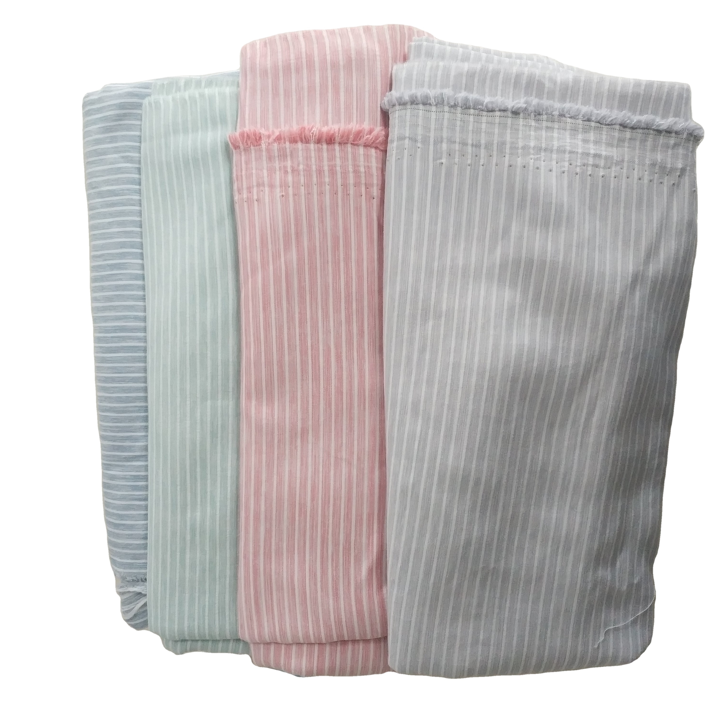 Wholesale 100% Polyester Cationic Stripe Fabric Yarn dyed Fabric for Bed sheet and mattress