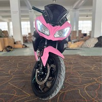 Moto électrique de course rose haute vitesse pour adultes, moto sportive électrique 72V haute puissance, directement de l'usine