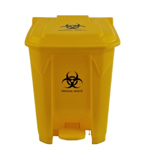 Contenedor de Residuos Clínicos de Alta Resistencia para Hospital, 20L 30L, a Prueba de Fugas, con Pedal - Product Image 1
