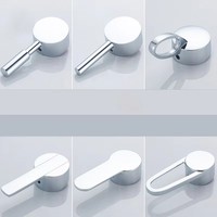 Pièces de rechange en gros pour poignées de robinet modernes en zinc chromé, pour mitigeurs de cuisine et de salle de bain, leviers de 35 mm et 40 mm