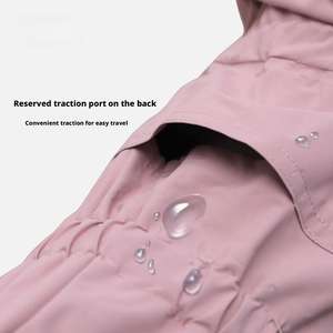 बड़ा कुत्ता वाटरप्रूफ विंडप्रूफ पॉलिएस्टर वर्षाकोट. आधुनिक क्लासिक पूर्ण शरीर 4-पैर मध्यम और बड़ी नस्लों के लिए कवर - Product Image 5