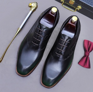 Chaussures pour hommes en cuir de vachette pleine fleur de qualité supérieure, 100% cuir véritable, baskets décontractées respirantes à semelle souple - Product Image 6