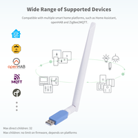 Dongle USB Zigbee 3.0 (Stick) Coordinateur EFR32MG21 pour Home Assistant, Zigbee2MQTT, ZHA, OpenThread, Contrôle par application, Électronique et Informatique