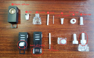OEM mùi màu xanh lá cây hoa hồng thơm xe làm mát không khí nước hoa nhựa Vent Clip chai thủy tinh nhà sử dụng điều hòa không khí chất lỏng loại giấy - Product Image 2