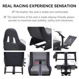 GY026 Colocar Y Conveniente Para Ordenar La Silla De Cabina Plegable Del Simulador De Carreras De Movimiento Para Logitech G25 - Product Image 4