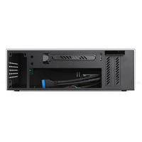 Mini-ITX Horizontal Desktop HTPC, Carcasa Pequeña de Aleación de Aluminio, Chasis de Torre Media, Producto en Existencia