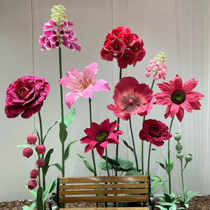 ดอกกุหลาบกระดาษทำมือขนาดใหญ่แบบใหม่ งานศิลปะ<span class=keywords><strong>ดอกไม้</strong></span>สุดประณีต ช่อดอกไม้สำหรับตกแต่งหน้าต่างห้างสรรพสินค้าและร้านค้า - Product Image 3