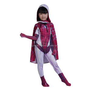 Costumes de <span class=keywords><strong>film</strong></span> d'animation, série Parallel Gwen Spider Blackened Spider, cape moulante 3D pour enfants - Product Image 2