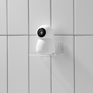 Étagère murale en plastique avec ventouse pour le rangement d'appareils photo et d'horloges, conception à dégagement rapide - Product Image 4
