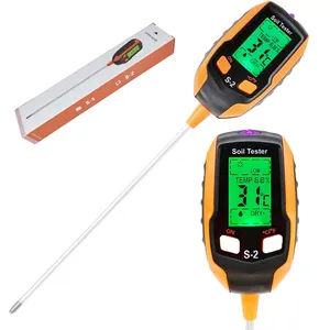 Upgrade 5 in 1 Soil Tester Plant Temperature Soil Detector PH Meter Sunlight Intensity Environment Humidity Soil Test Kit for Ga