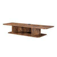 Support d'écran d'ordinateur et de télévision en bois, nouveau design, grand modèle, couleur marron rustique, certifié CARB, Maiernuo T079