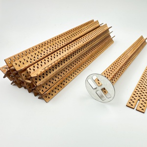 Mèches en bois pour la fabrication de bougies-Mèches en bois sans fumée. Mèche en bois avec pinces en métal pour la fabrication de bougies et l'artisanat de bougies DIY - Product Image 1