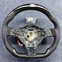 Volant perforé en fibre de carbone LED très vendu pour Volkswagen MK5 MK6 Golf GTI R Polo CC