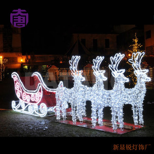 Donnez vie à une scène de Noël classique avec une éclairage de carrosse de rennes illuminé - Product Image 3
