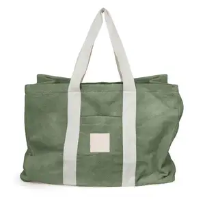 फैशन कैनवास मेकअप बैग उच्च गुणवत्ता वाले समुद्र तट तौलिया यात्रा बैग