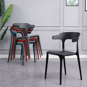 Design moderno fabbrica sala da pranzo PP sedia in plastica colorata Coffee Shop tavoli sedia per la casa Hotel esterno portatile impilabile - Product Image 5