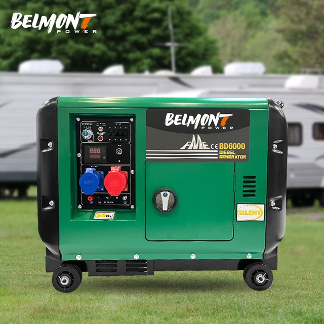 110V 120V 220V 230V 240V 380V 6KW 5.6KW Remote Electric Start Single Three Phase Portable Diesel Generator