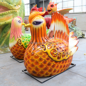 Décorations de parc aquatique imperméables Grands animaux en fibre de verre Statue d'oiseau Sculpture canard <span class=keywords><strong>mandarin</strong></span> <span class=keywords><strong>oiseaux</strong></span> d'amour - Product Image 2