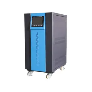 Regulator tegangan tiga fase daya AC 10kva 8kw, Regulator tegangan tiga fase harga dengan tampilan LCD cerdas SVC 10KVA 380V