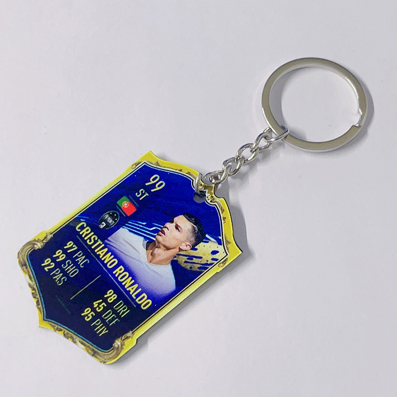Football acrylic key chain (ronaldo juve 99)
