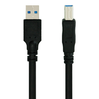 Cable de Impresora USB 3.0 DFX con Blindaje de PVC, 1.8m, 5Gbps, USB A a B Macho, Cable de Datos para Impresoras, Computadoras y Escáneres