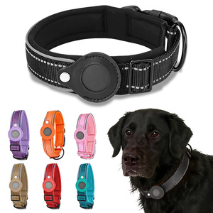 Neues Luxuriöses Verstellbares Reflektierendes Hundehalsband Nylon Verstellbares Breakaway-Hundehalsband mit Airtag-Hundehalsband - Product Image 1