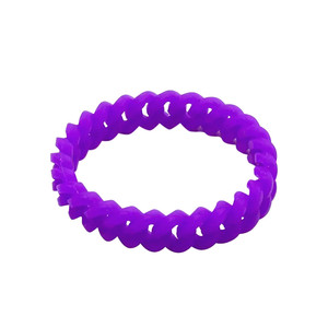 Quyến rũ trống màu tím rỗng-out Silicone dây đeo cổ tay 2025 phổ biến nhất bện Silicone Vòng đeo tay cho khuyến mãi - Product Image 1