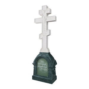 Pierres tombales luxueuses coeur chine ange beau jésus avec dalle de monument funéraire de cimetière bon marché - Product Image 4