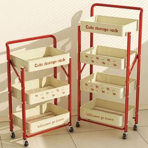 홈 주방 수납 랙 다기능 욕실 배치 랙 접이식 트롤리 - Product Image 3