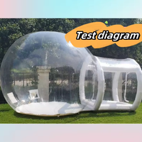 Dôme gonflable transparent de haute qualité en PVC pour fêtes en plein air, maison à bulles gonflable, tente de fête extérieure