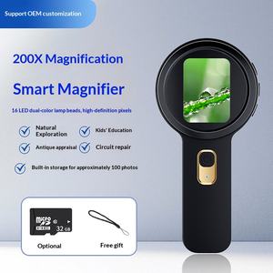 Nuevo Microscopio Digital Electrónico de Mano <span class=keywords><strong>con</strong></span> Pantalla de 2 Pulgadas y 2 Millones de Píxeles HD, Lente de 15 mm, V19, para Exploración Infantil al Aire Libre - Product Image 3