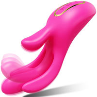 Fabrik preis Adult Silicone Vibrator 10 Modi 3 in 1 G Spot Klitoris stimulator Wasserdicht Frauen Masturbation Finger Vibrator