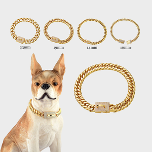 2024 gros plusieurs perceuse boucle <span class=keywords><strong>en</strong></span> acier inoxydable <span class=keywords><strong>chien</strong></span> chaîne <span class=keywords><strong>chien</strong></span> chaîne collier cubain <span class=keywords><strong>chien</strong></span> chaîne diamant - Product Image 2