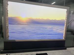 2023 nouveau lancement Wupro Smart Control 100/120 pouces CBSP motorisé écran de levage de sol à contraste amélioré écran de <span class=keywords><strong>projecteur</strong></span> ALR - Product Image 4