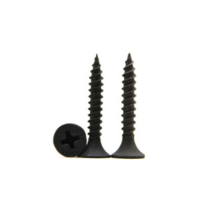 Tornillos para paneles de yeso Mluo 3.5x16 a 3.5x50 negros Phillips autorroscantes con cabeza avellanada para techos y paneles de pared - Product Image 1