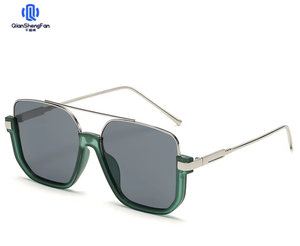 QSF Nouvelles Lunettes de <span class=keywords><strong>Soleil</strong></span> Tendance Édition Coréenne Monture Large Visage Rond Célébrité Internet Anti-UV 90231 - Product Image 2