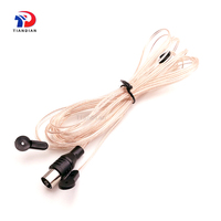 Conector macho IEC TV F, 2 metros, MD, MX, FM, dipolo, 85-112Mhz, Radio FM, antena dipolo
