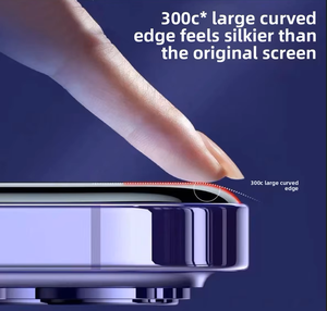 ฟิล์มกระจกนิรภัย 300C Super Big Curved 3D สำหรับโทรศัพท์มือถือ 14/15/16 Pro Max/S23FE/S24FE ป้องกันรอยนิ้วมือ ความแข็ง 9H แบบเต็มจอ - Product Image 5