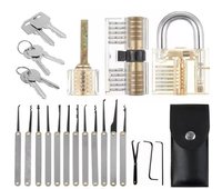Kit de formation professionnel pour serruriers avec serrures d'entraînement et outils d'extraction de clés pour experts en sécurité