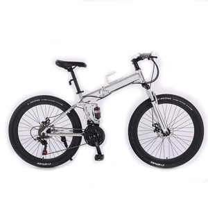 Bicicleta Plegable de Montaña de 26 Pulgadas con Cuadro de Aleación de Aluminio, Horquilla con Suspensión, Ligera y Plegable para Adultos - Product Image 4