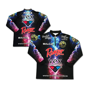 Moq 10 piezas de pesca personalizada Jersey camisa de manga larga de pesca sublimada completa - Product Image 1