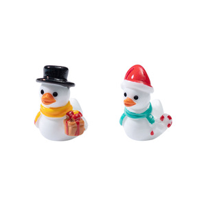 Mini-canards en résine pour Noël, figurines miniatures, décorations pour les fêtes de Noël, cadeaux pour les sacs cadeaux, remplissages de chaussettes - Product Image 5