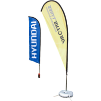 Vente en gros de mâts télescopiques double face en alliage d'aluminium de type P pour l'extérieur Drapeau du commerce extérieur Drapeaux promotionnels Bannières
